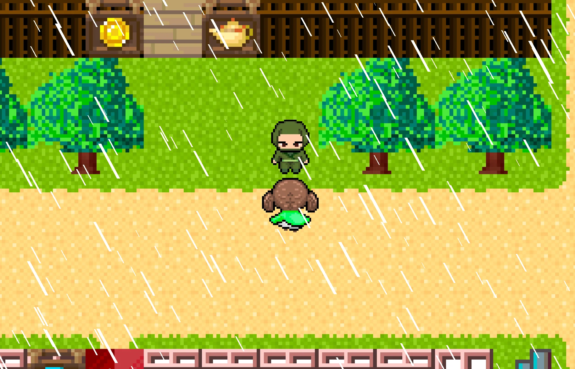三重クエストのゲーム画面