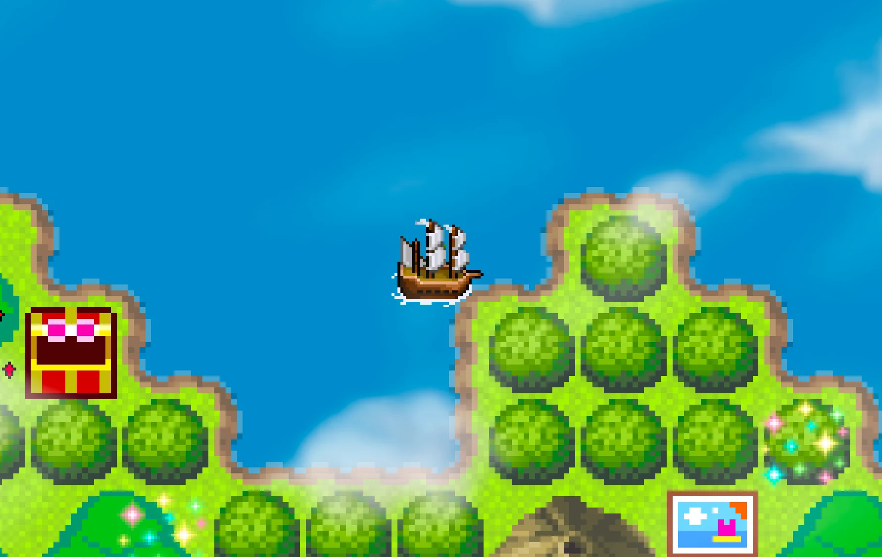 三重クエストのゲーム画面